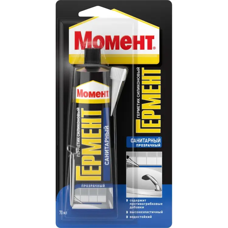 Санитарный силиконовый герметик МОМЕНТ ГЕРМЕНТ Б0022960