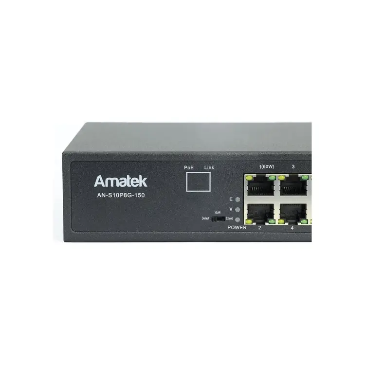 Коммутатор Amatek AN-S10P8G-150 7000415 Коммутатор Amatek AN-S10P8G-150 7000415