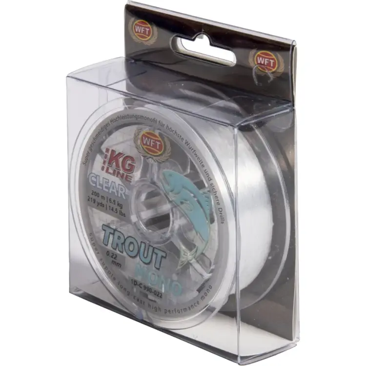Леска WFT KG TROUT MONO Clear 200/022 1D-C-990-022