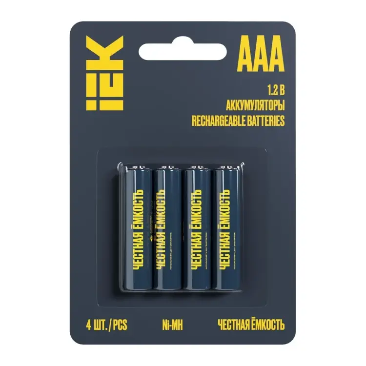 Аккумулятор IEK green ni-mh aaa 1100мач AAK-NIMH-03-1100-L04