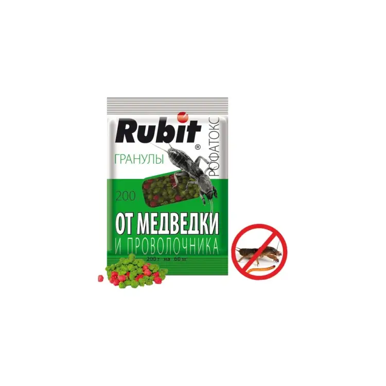 Гранулы от медведки и проволочника RUBIT Рофатокс 59022