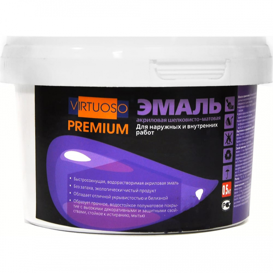 Универсальная акриловая эмаль Virtuoso PREMIUM