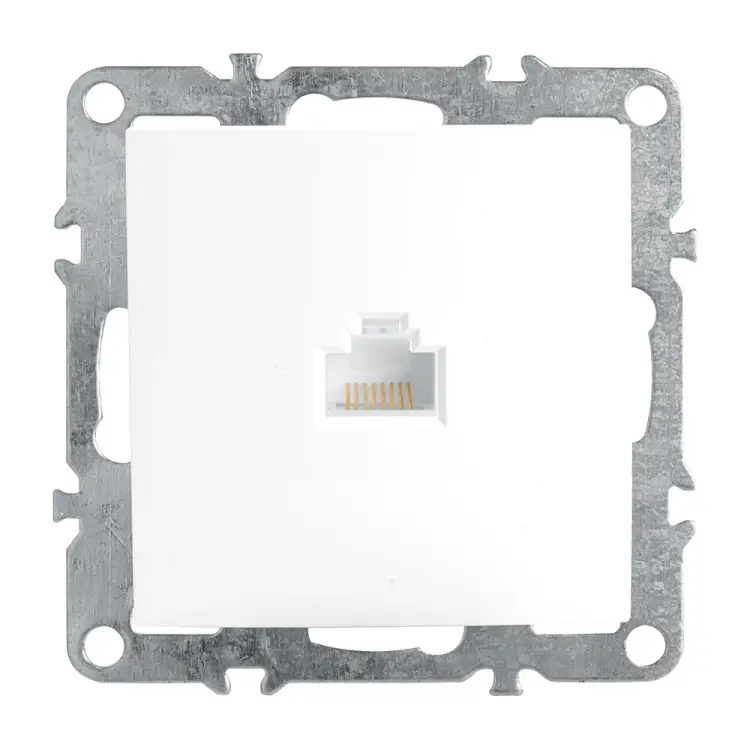 Компьютерная одноместная розетка STEKKER Эрна 39314