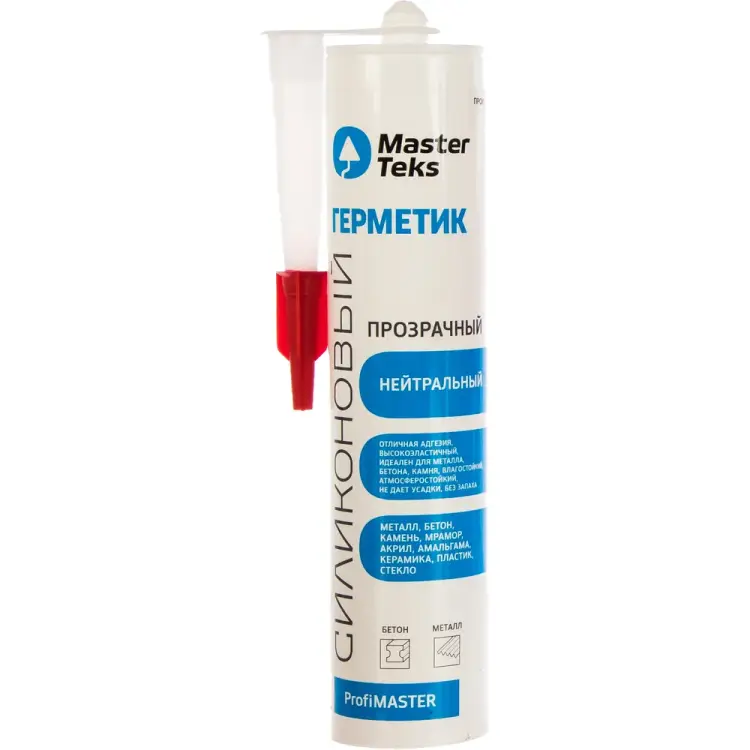 Нейтральный силиконовый герметик MASTERTEKS PROFMASTER 53374
