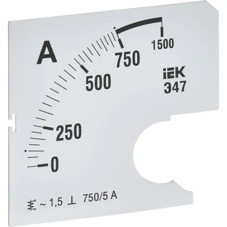 Сменная шкала к амперметру IEK э47 IPA10D-SC-0750