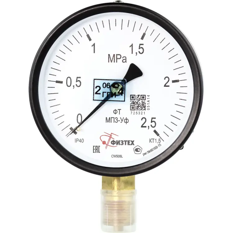 Манометр ПО Физтех, АО МП3-Уф 4687205178398