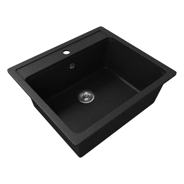 Кухонная мойка Teymi Helmi 57x50, черная матовая T120107 ЦБ-00266890 Кухонная мойка Teymi Helmi 57x50, черная матовая T120107 ЦБ-00266890