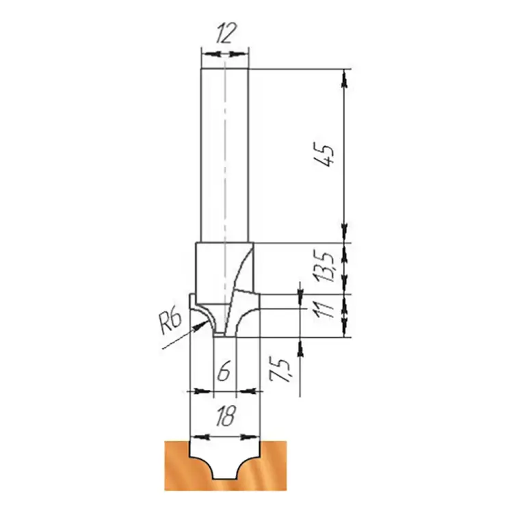 Фреза МебельДрев ФК 0456 4627198885491