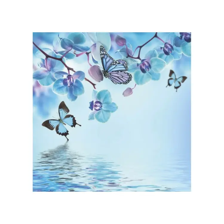 Тканевая шторка для ванны Melodia della vita Голубая фантазия MZ-145 21032