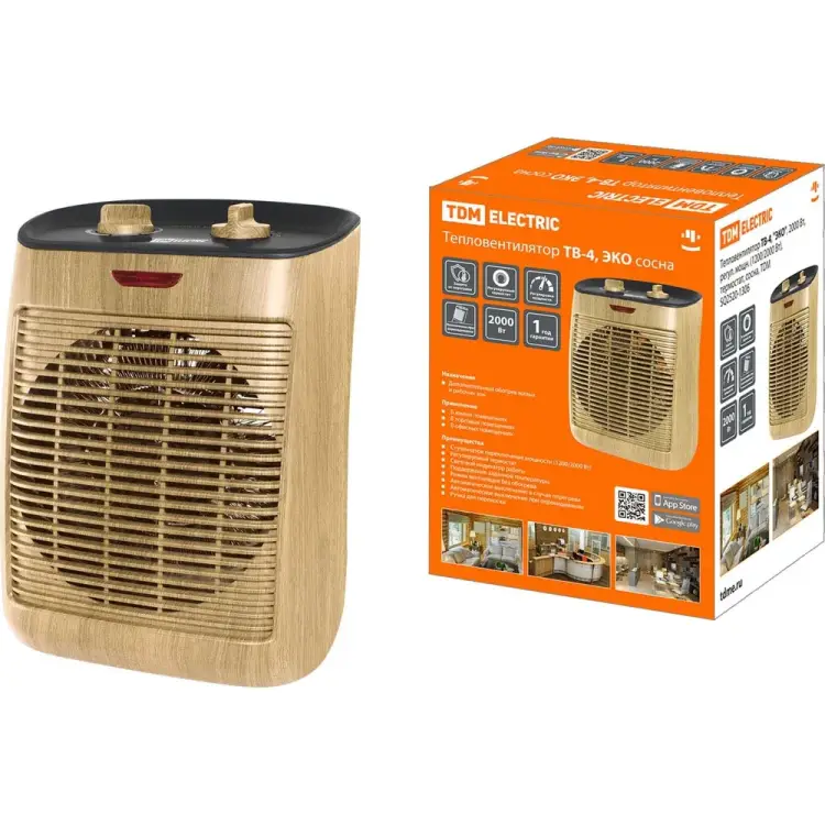 Тепловентилятор TDM ELECTRIC ТВ-4 ЭКО SQ2520-1306 Тепловентилятор TDM ELECTRIC ТВ-4 ЭКО SQ2520-1306