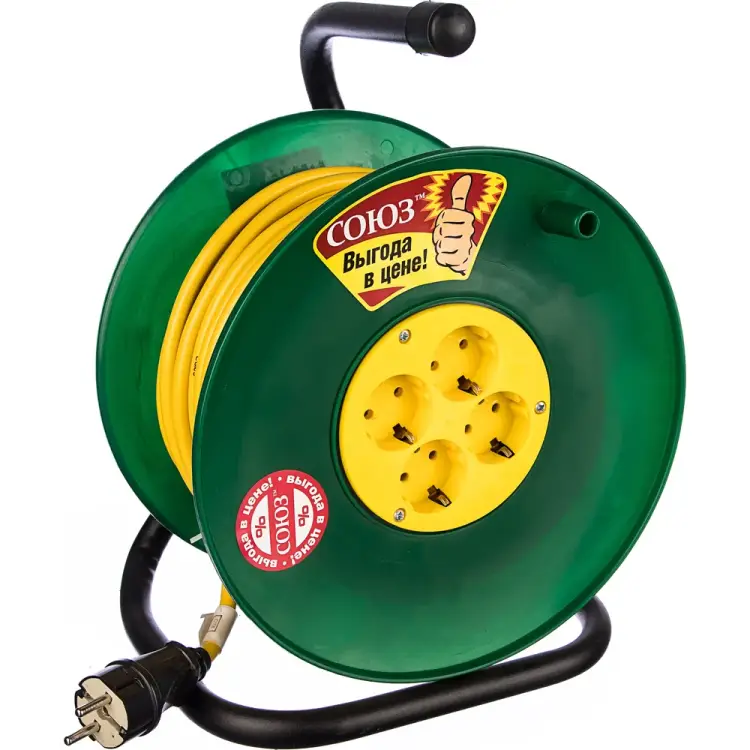 Силовой удлинитель на катушке Союз 481S-3703