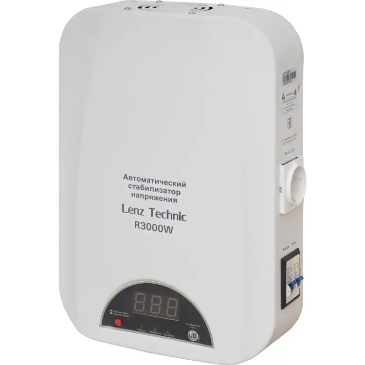 Автоматический стабилизатор напряжения Lenz Technic TECHNIC R3000W Автоматический стабилизатор напряжения Lenz Technic TECHNIC R3000W