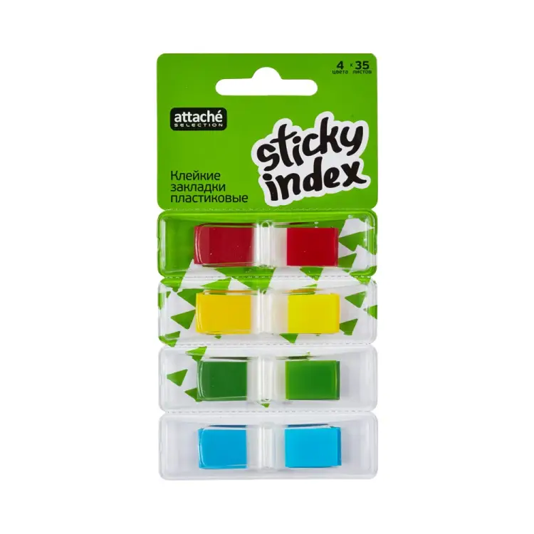 Пластиковые клейкие закладки Attache Selection POP-UP 383734