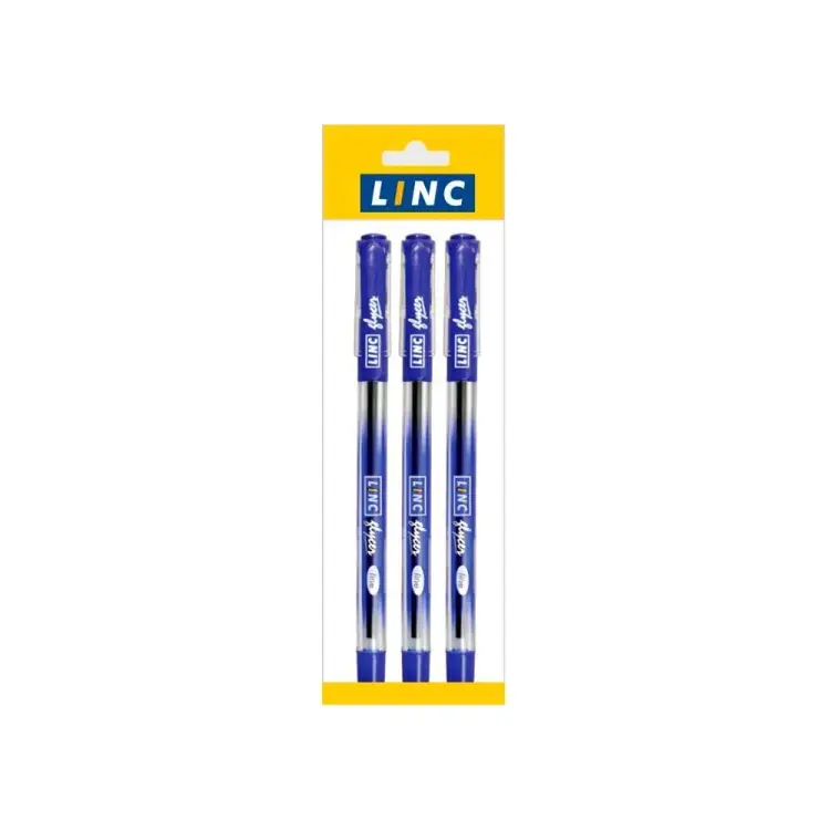 Набор шариковых ручек LINC GLYCER 1300RF/blue/3