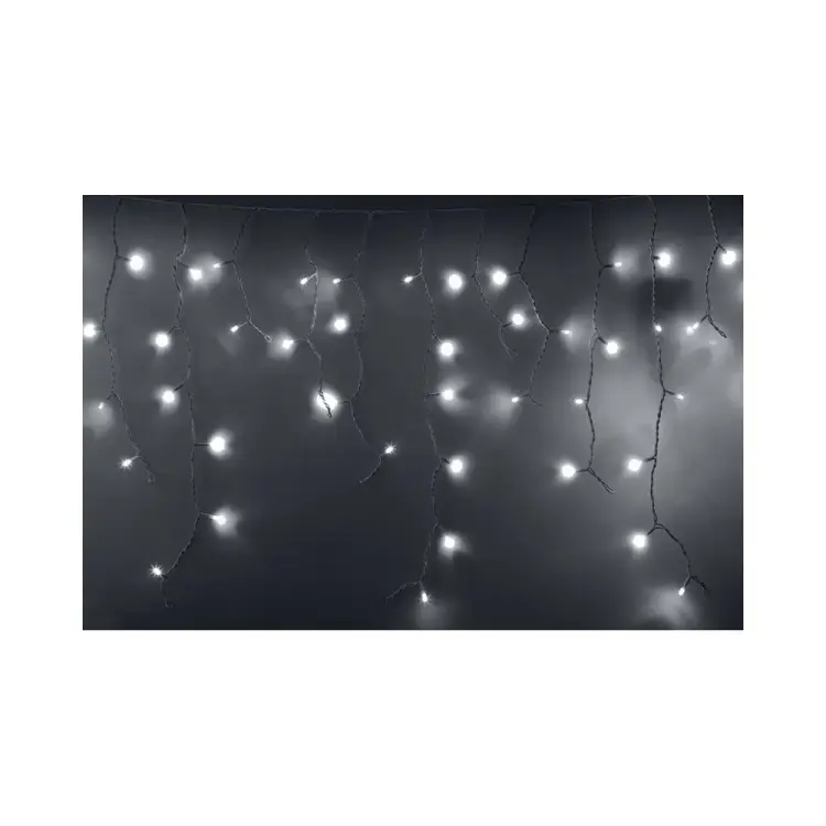 Гирлянда Neon-Night АЙСИКЛ бахрома, 4,8х0,6 м, белый ПВХ, 176LED белые 255-137
