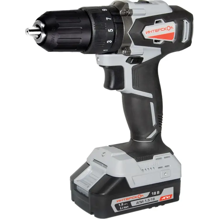 Аккумуляторная ударная дрель-шуруповерт Интерскол 573.1.2.70 Аккумуляторная ударная дрель-шуруповерт Интерскол 573.1.2.70