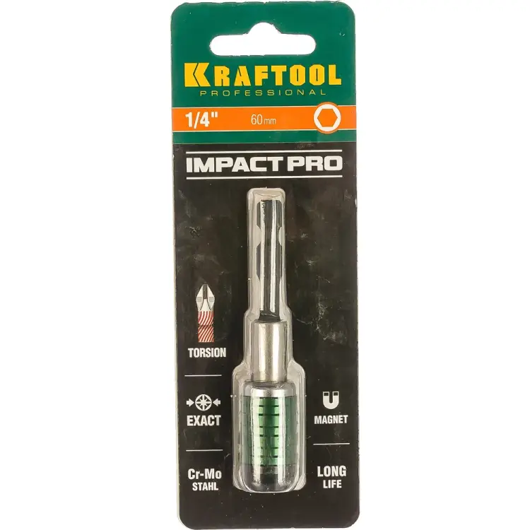 Торсионный адаптер для бит KRAFTOOL PRO Impact Pro 26803-60 Торсионный адаптер для бит KRAFTOOL PRO Impact Pro 26803-60