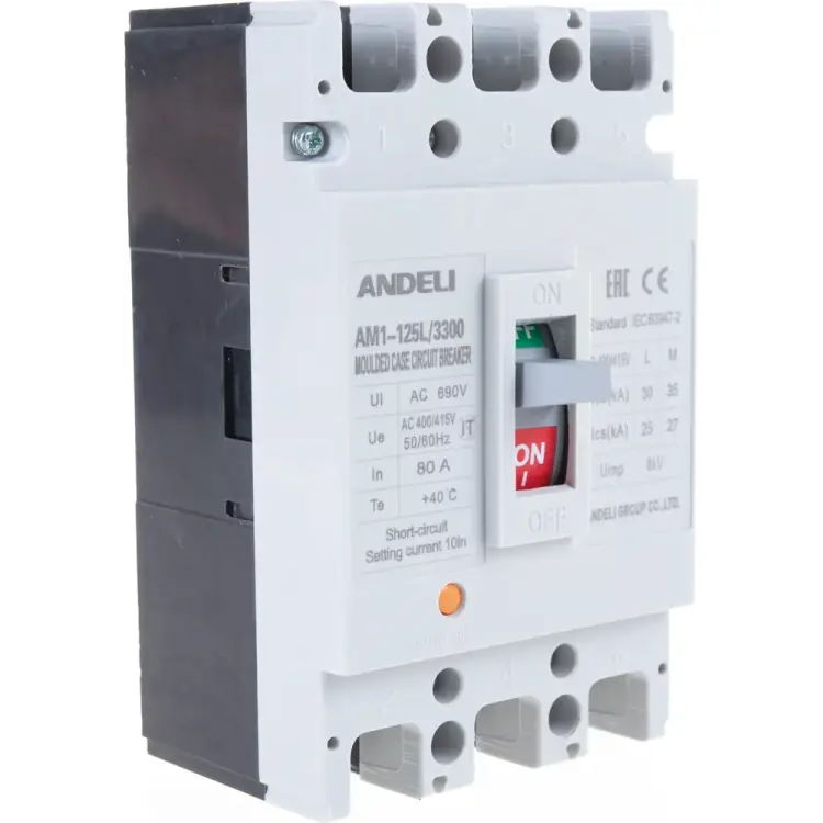 Автоматический выключатель ANDELI AM1-125L ADL06-024