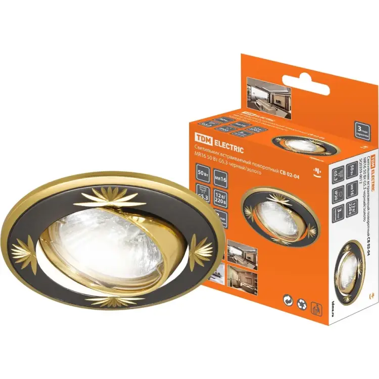 Встраиваемый поворотный светильник TDM ELECTRIC СВ 02-04 SQ0359-0012