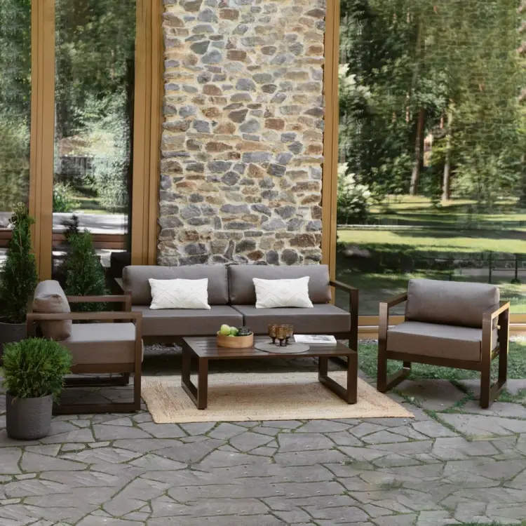 Набор садовой мебели GreenWeen CAPRI GW-AL-CAPRI-BROWN-S4A Набор садовой мебели GreenWeen CAPRI GW-AL-CAPRI-BROWN-S4A