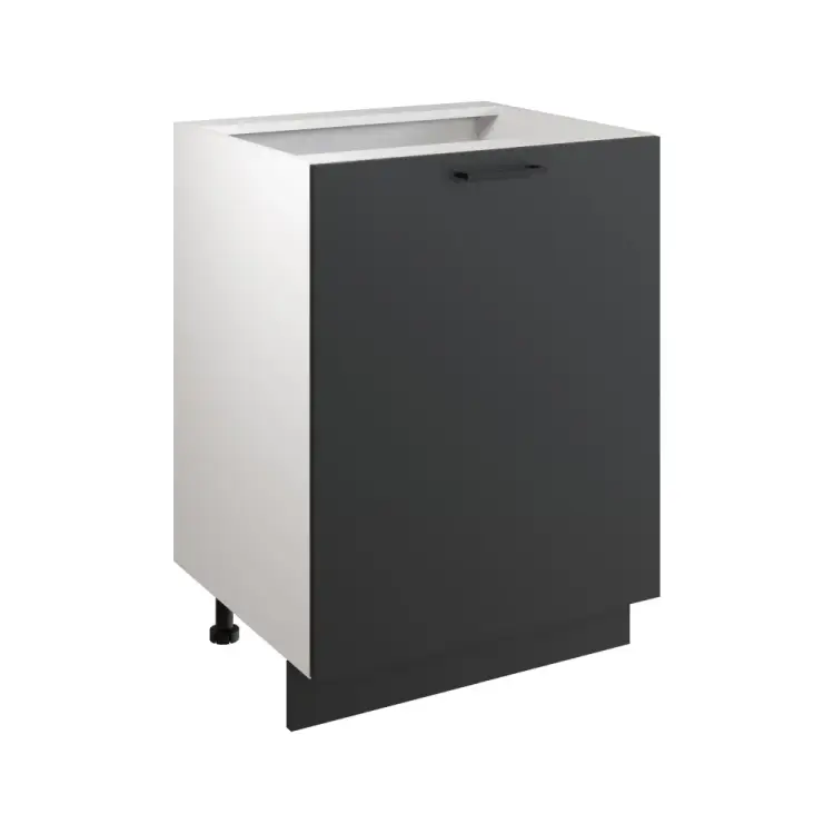 Шкаф - стол Атмосфера 60см Simple Н600 Антрацит/ Белый 00-00020848