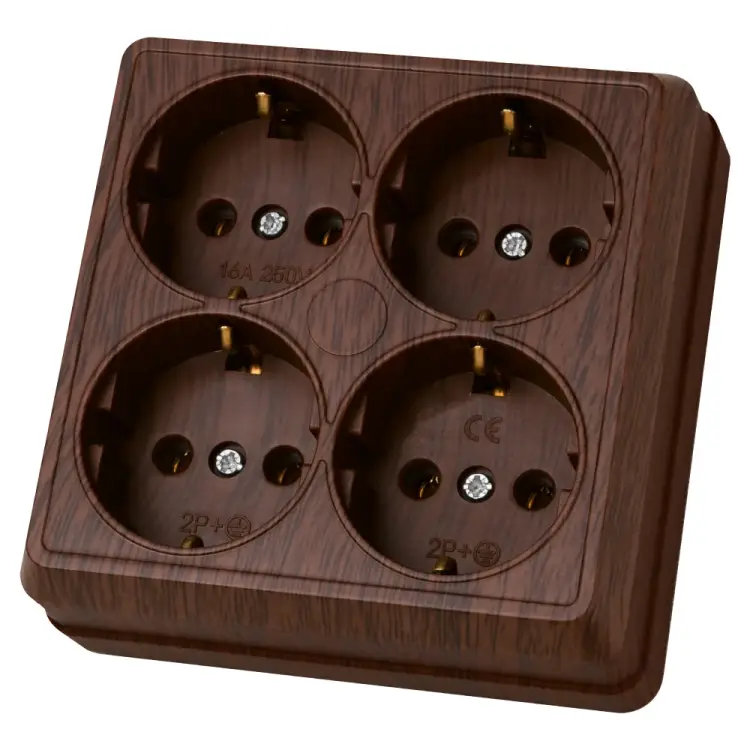 Четырехместная розетка TDM ELECTRIC Ладога SQ1801-0322