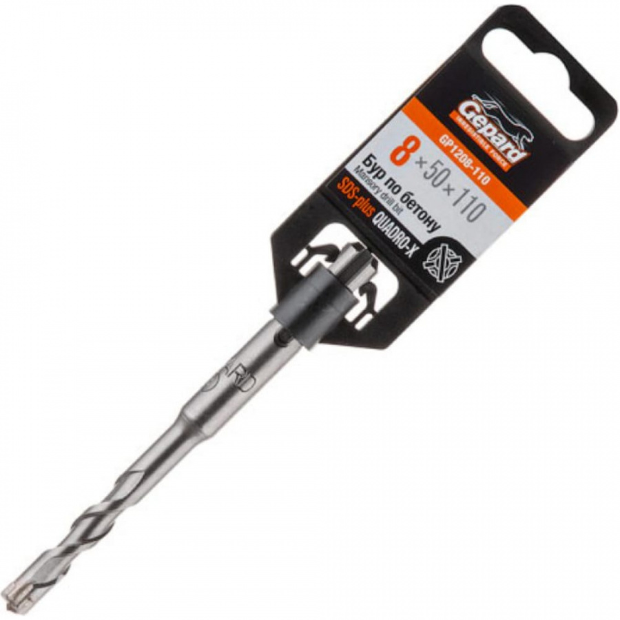 Бур-сверло sds-plus Gepard Quadro-x