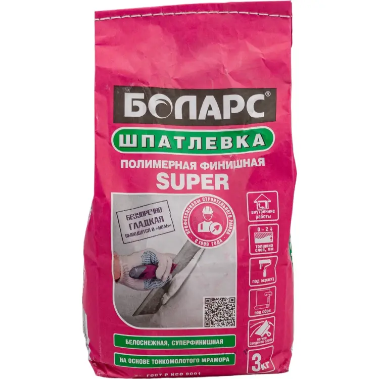 Финишная шпатлевка БОЛАРС SUPER 7466 Финишная шпатлевка БОЛАРС SUPER 7466