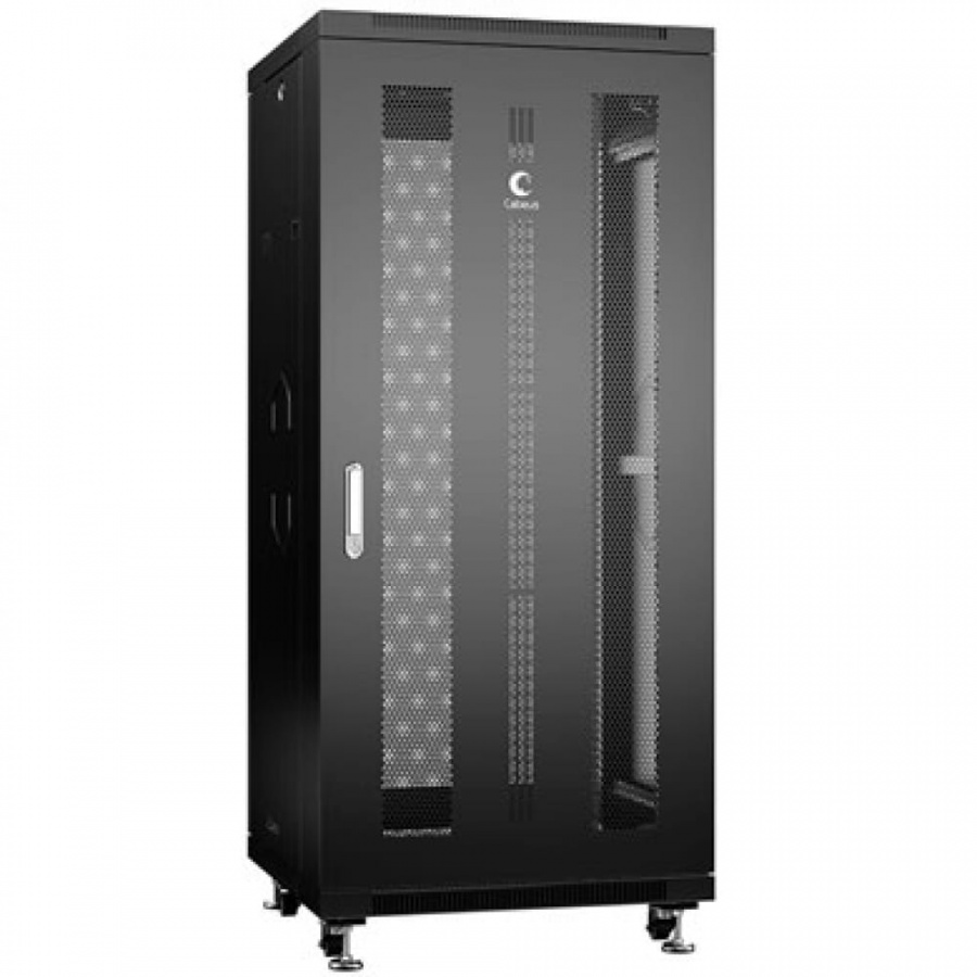 Напольный монтажный телекоммуникационный шкаф для оборудования Cabeus ND-05C-27U60/60-BK