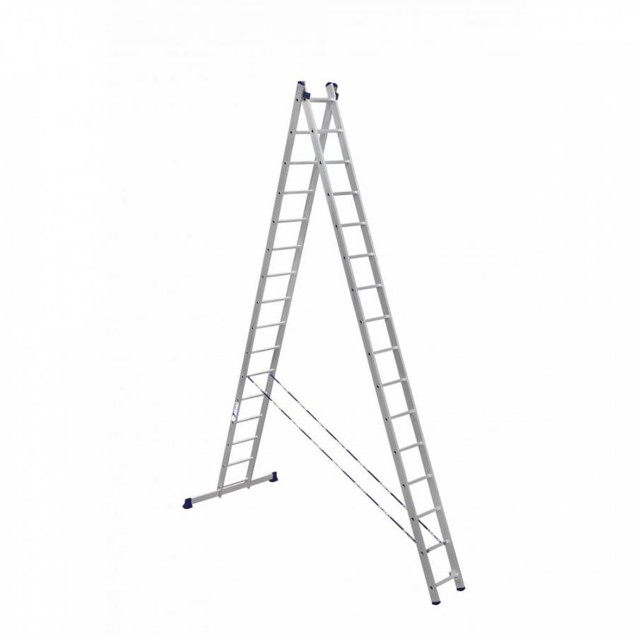 Алюминиевая двухсекционная лестница Алюмет Серия HS2