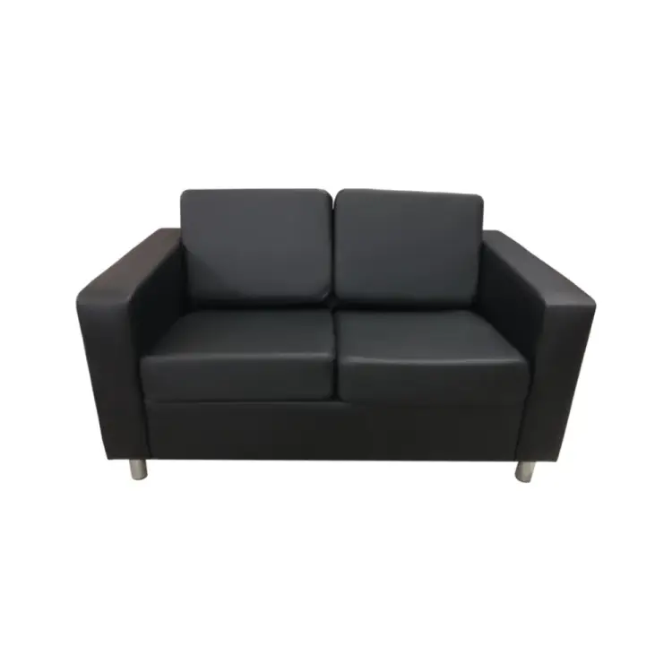 Двухместный диван Мягкий Офис черный АРТ201ЧН