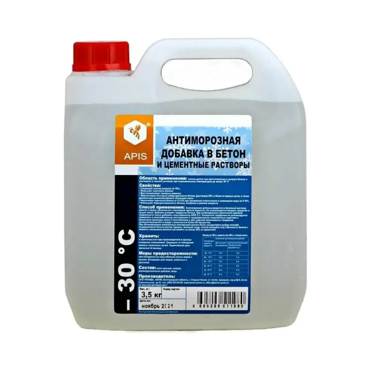 Антиморозная добавка в бетон APIS 4665296516985