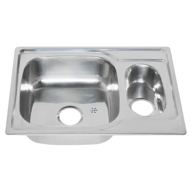 Врезная прямоугольная мойка MELANA 6950S U 0,8/180 228 t 10 Врезная прямоугольная мойка MELANA 6950S U 0,8/180 228 t 10