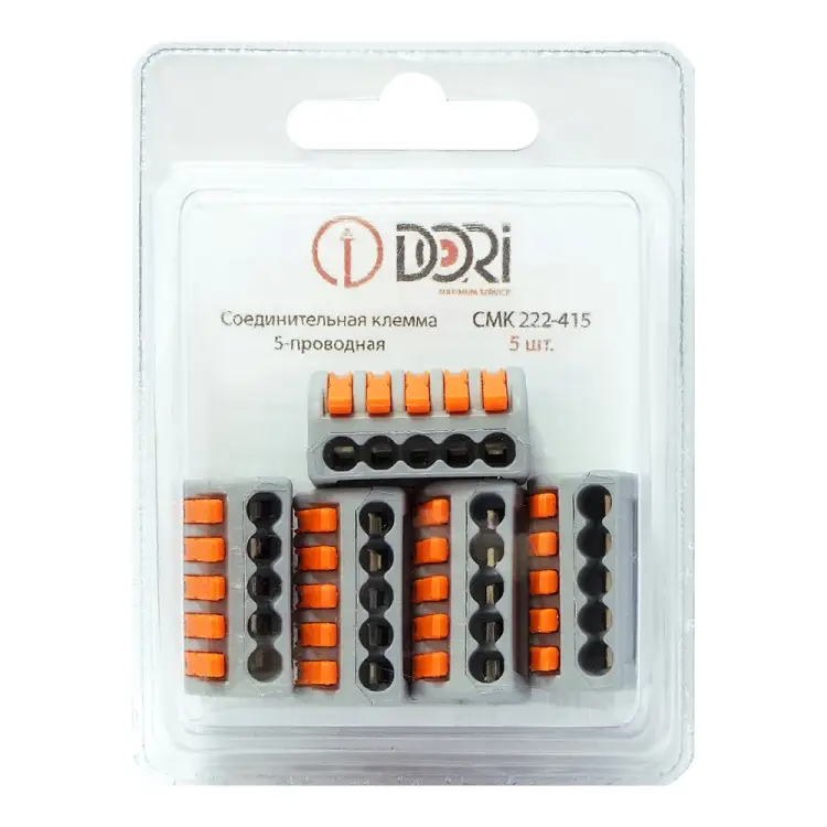 Пятипроводная соединительная клемма DORI СМК 222-415 46240