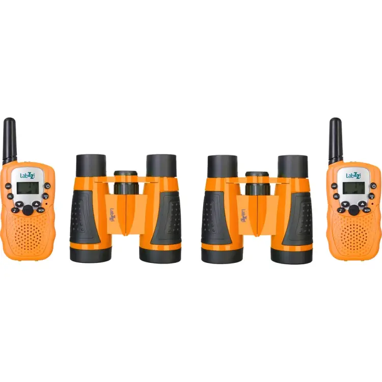 Комплект раций и биноклей Levenhuk LabZZ WTT10 Orange 79671