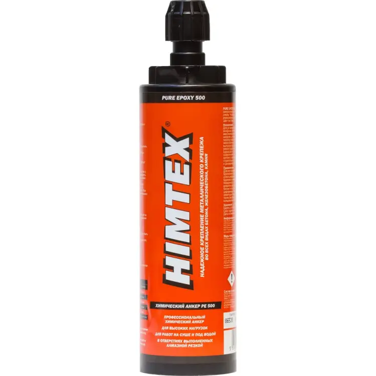 Химический анкер для тяжелых нагрузок HIMTEX PURE EPOXY 500 HIM500385 Химический анкер для тяжелых нагрузок HIMTEX PURE EPOXY 500 HIM500385
