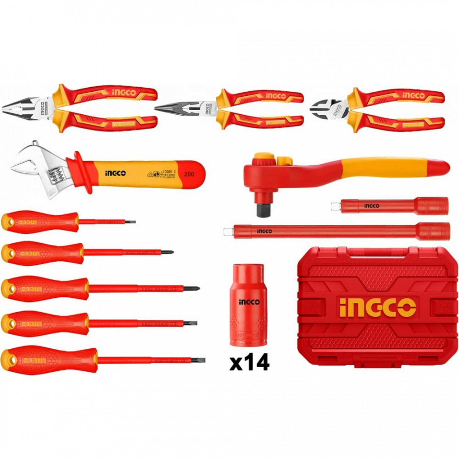 Набор диэлектрического инструмента INGCO HKITH2601