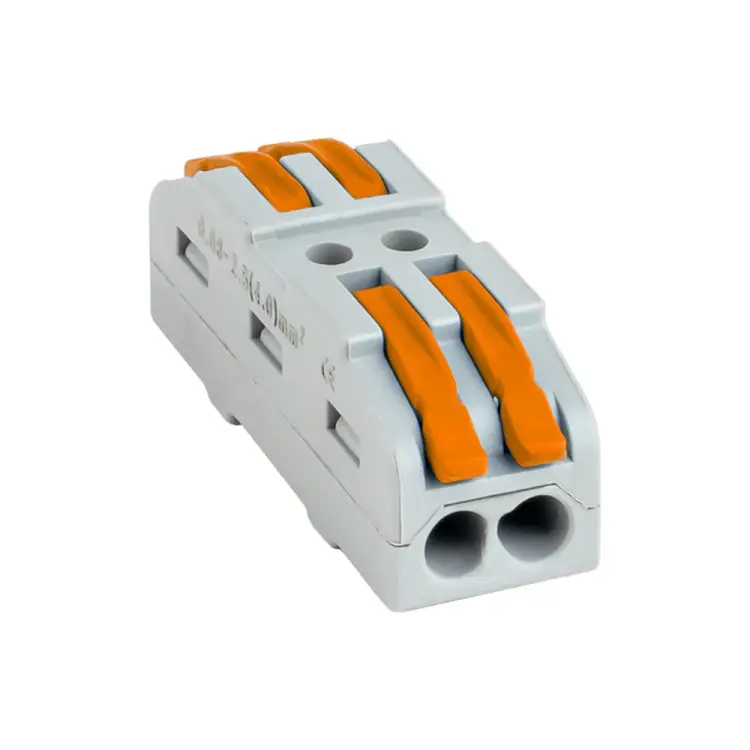 Строительно-монтажная проходная клемма EKF СМК 222-422 2 полюса 0,08-4мм2 plc-smk-422