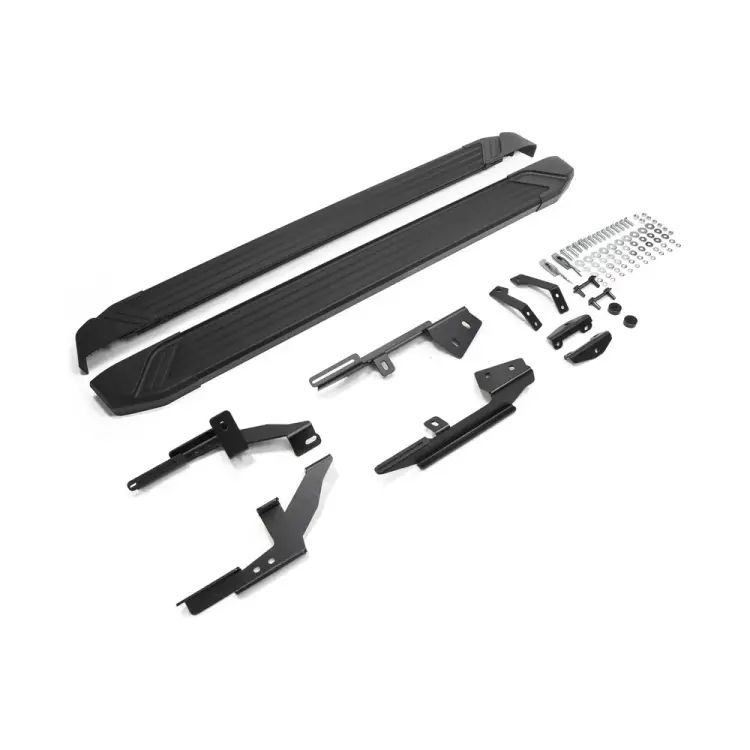 Алюминиевые пороги для Lada X-Ray 2016-н.в., 173 см Rival Black F173ALB.6002.1