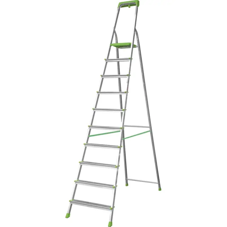 Алюминиевая стремянка с органайзером Новая Высота NV 2115 10 ступеней 2115110 Алюминиевая стремянка с органайзером Новая Высота NV 2115 10 ступеней 2115110