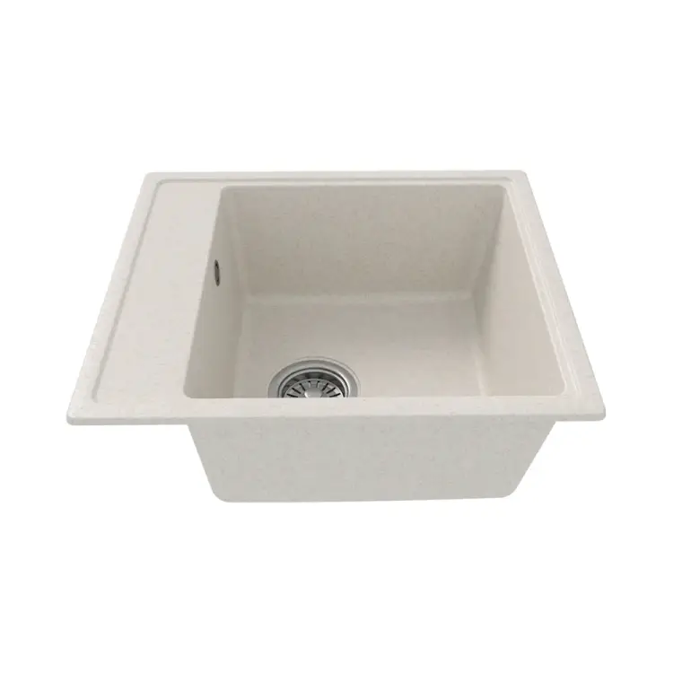 Кухонная мойка Teymi Helmi 57x50, белая (хлопок) матовая T120109 ЦБ-00266889