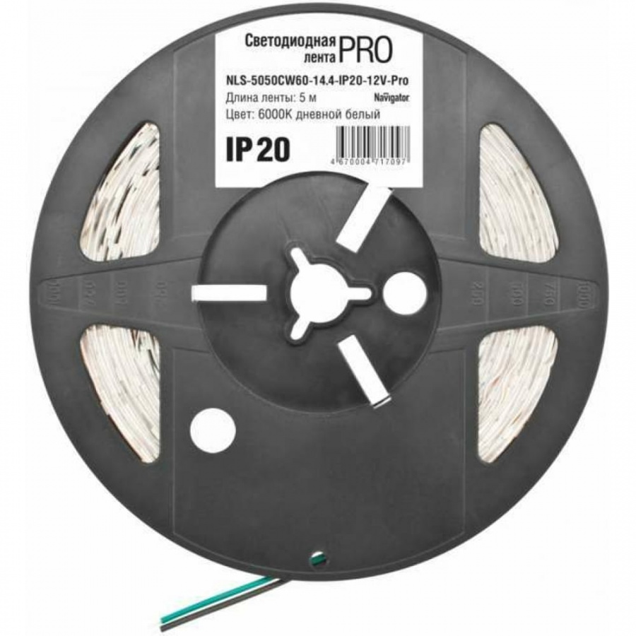 Светодиодная лента Navigator 71 709 NLS-5050CW60-14.4-IP20-12V-Pro