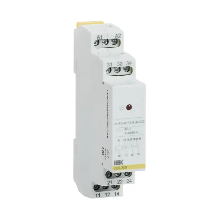 Промежуточное реле IEK OIR OIR-308-ACDC12V