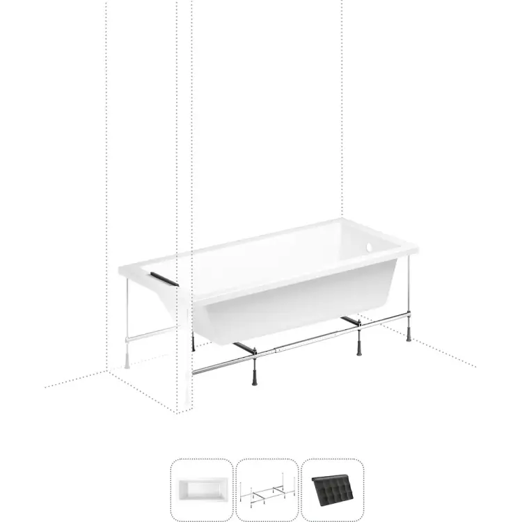 Акриловая ванна Lavinia Boho Element S1-3709008P