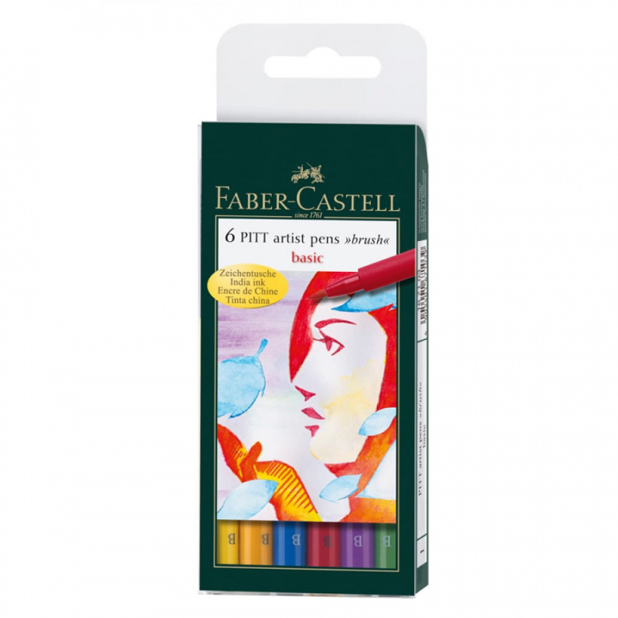 Набор капиллярных ручек Faber-Castell Pitt Artist Pen Brush Basic