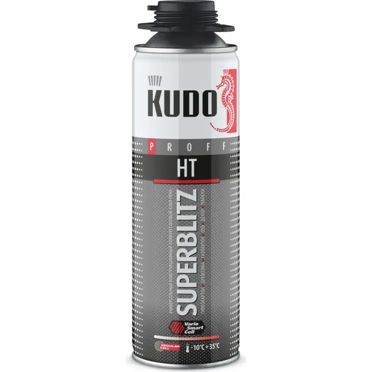 Универсальный конструкционный профессиональный клей пена KUDO PROFF SUPERBLITZ HT KUPP06B07SBHT Универсальный конструкционный профессиональный клей пена KUDO PROFF SUPERBLITZ HT KUPP06B07SBHT