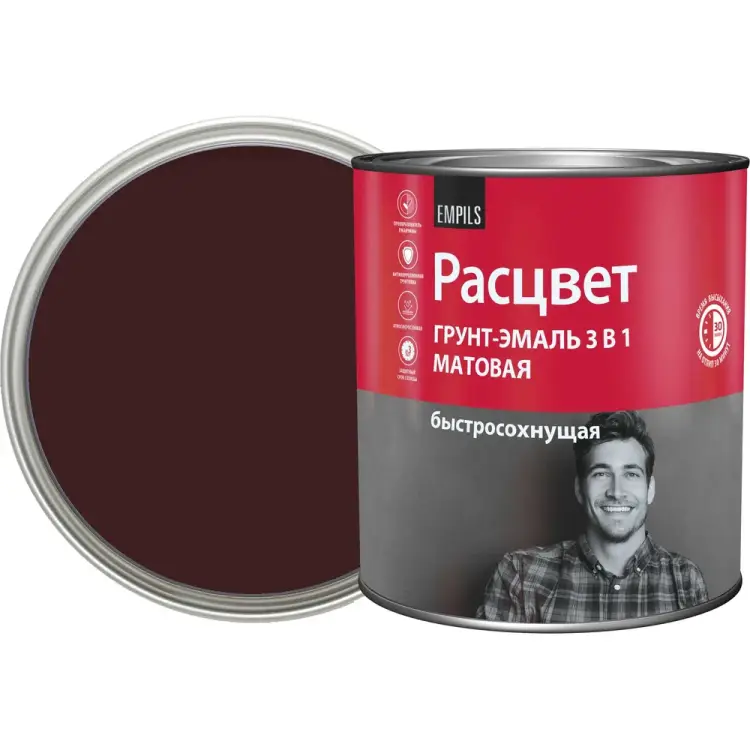 Быстросохнущая грунт-эмаль Расцвет 82713 Быстросохнущая грунт-эмаль Расцвет 82713