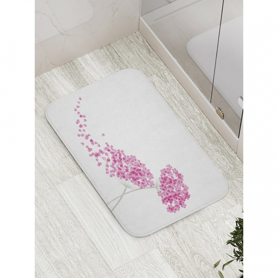 Противоскользящий коврик для ванной, сауны, бассейна JOYARTY Цветочный шлейф