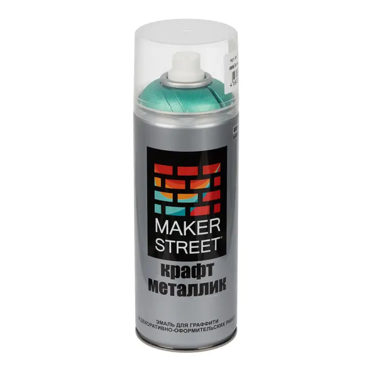 Краска-эмаль для граффити и декоративно-оформительских работ MAKERSTREET Крафт металлик MS400 572867