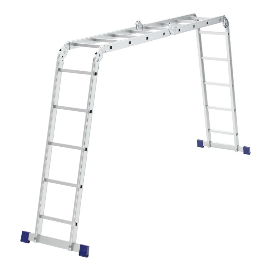 Алюминиевая шарнирная лестница СИБРТЕХ 97884 Алюминиевая шарнирная лестница СИБРТЕХ 97884